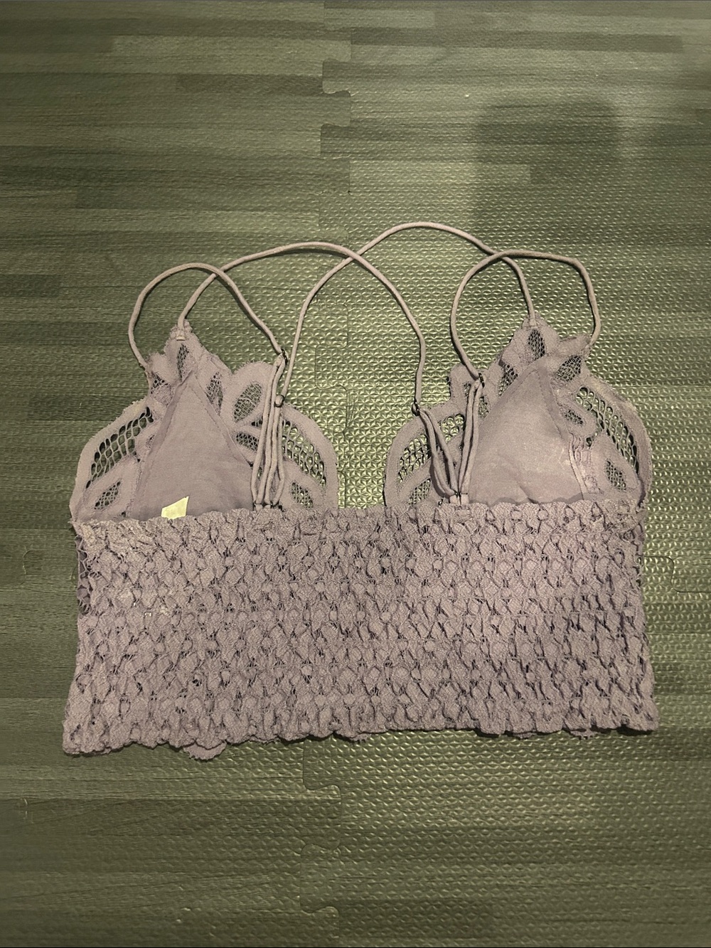 Free People Lace Floral Bralette in Light Lavender - Picture 3 of 4
